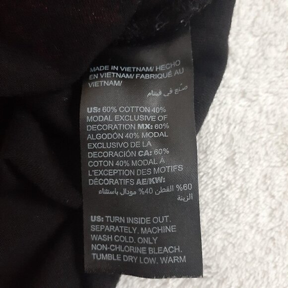 Chico's Zenergy Black Floral Embroidered Shirt Size 3 (16/18) - Picture 7 of 11